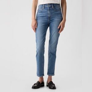 Gap High Rise Vintage Slim Jeans - Medium Indigo - 31 Short